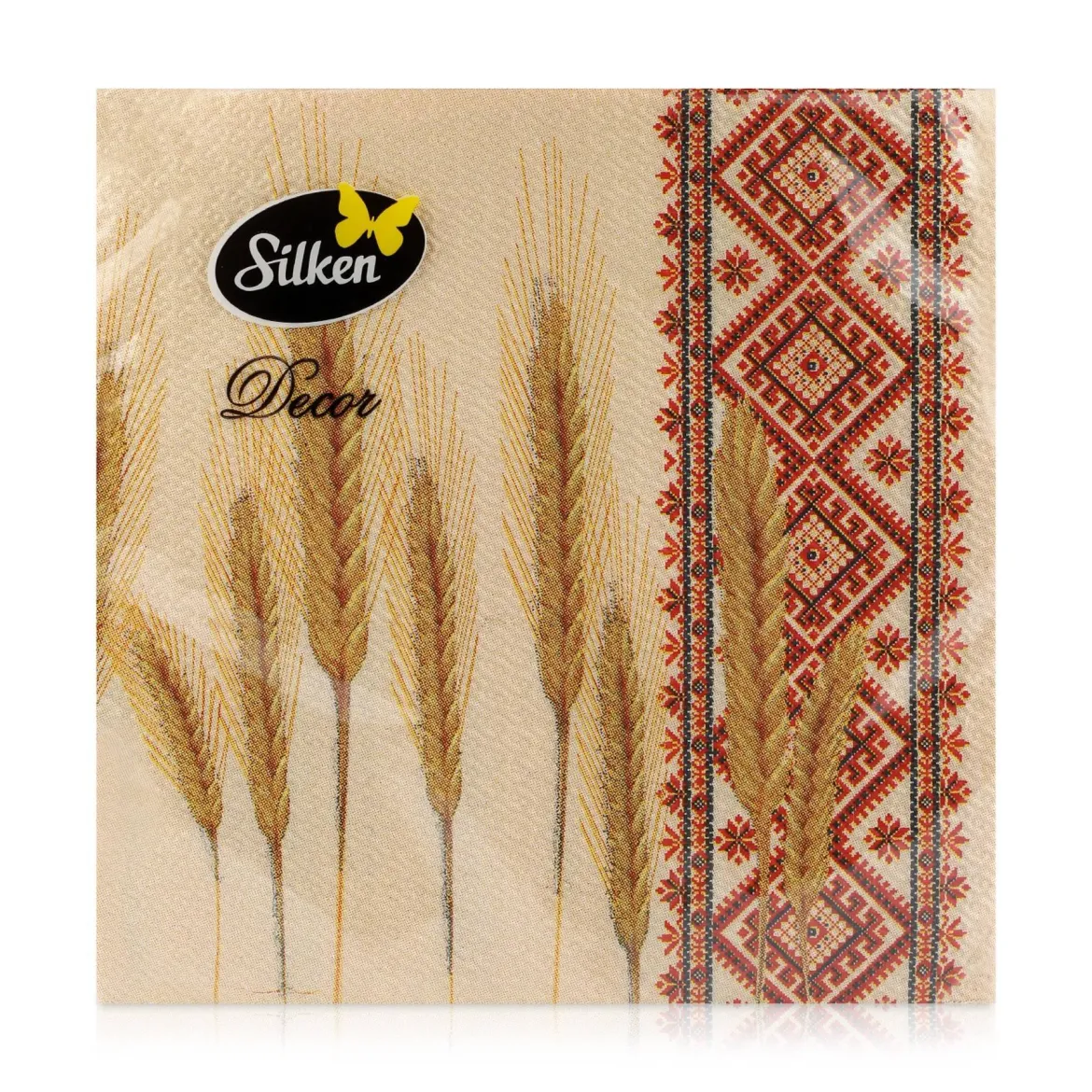 Silken серветки столові 33*33см 2шари рушники українські 16 шт.