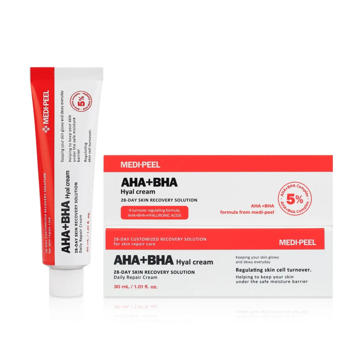 Medi-Peel AHA BHA 28 Days Hyal крем з кислотами для проблемної шкіри 5% 30мл