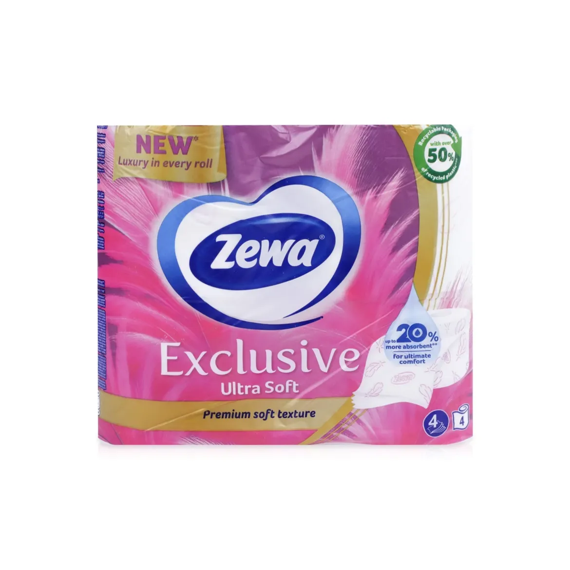 Zewa Exclusive туалетний папір Ultra Soft 4 шари 4 шт.