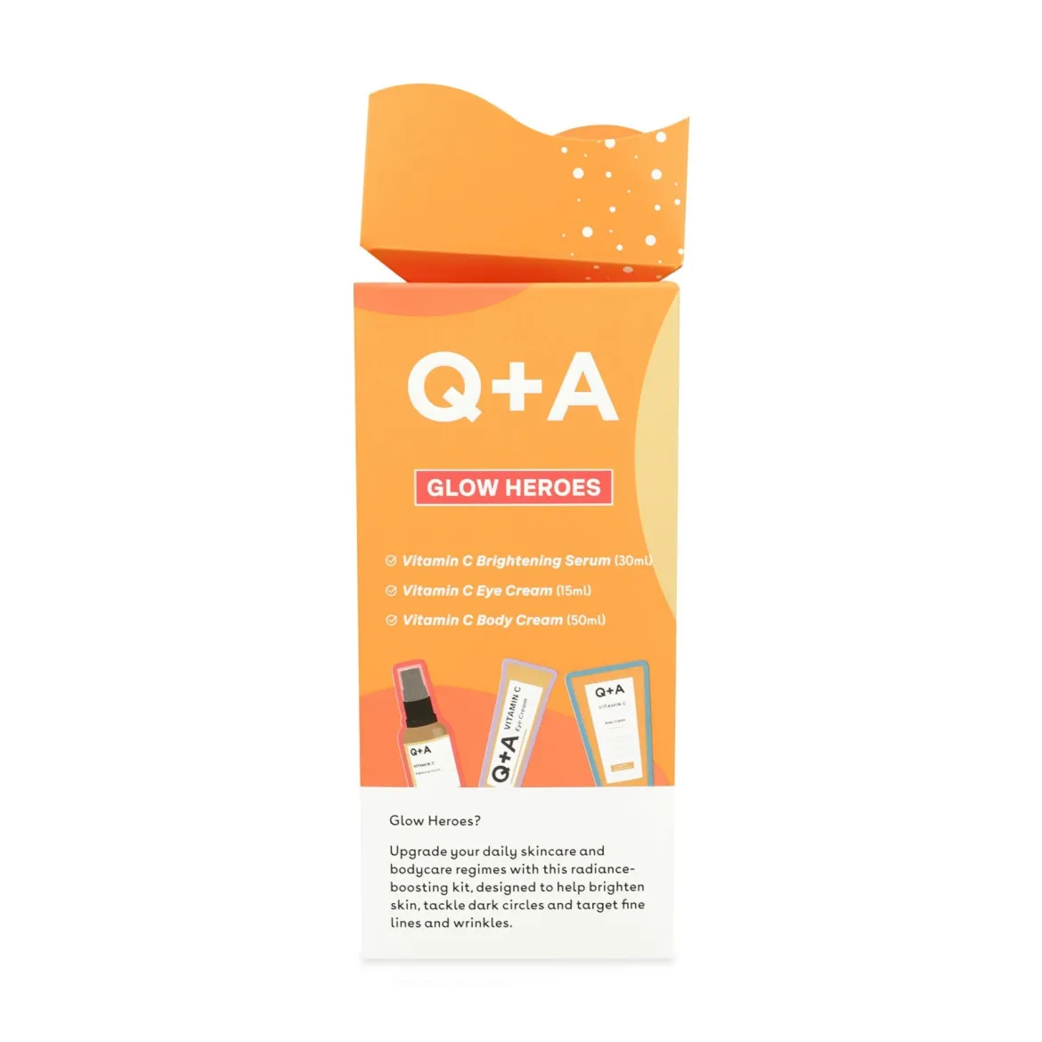 Q+A набір _для сяяння шкіри Q+A Glow Heroes Gift Set