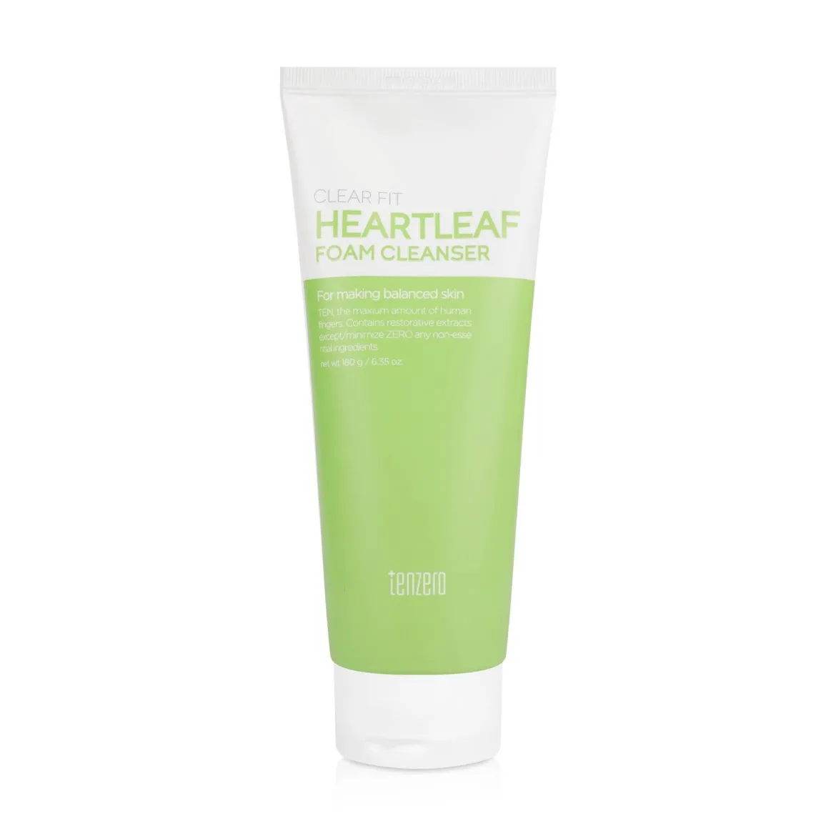 Tenzero Clear fit Heartleaf пінка для вмивання 180г