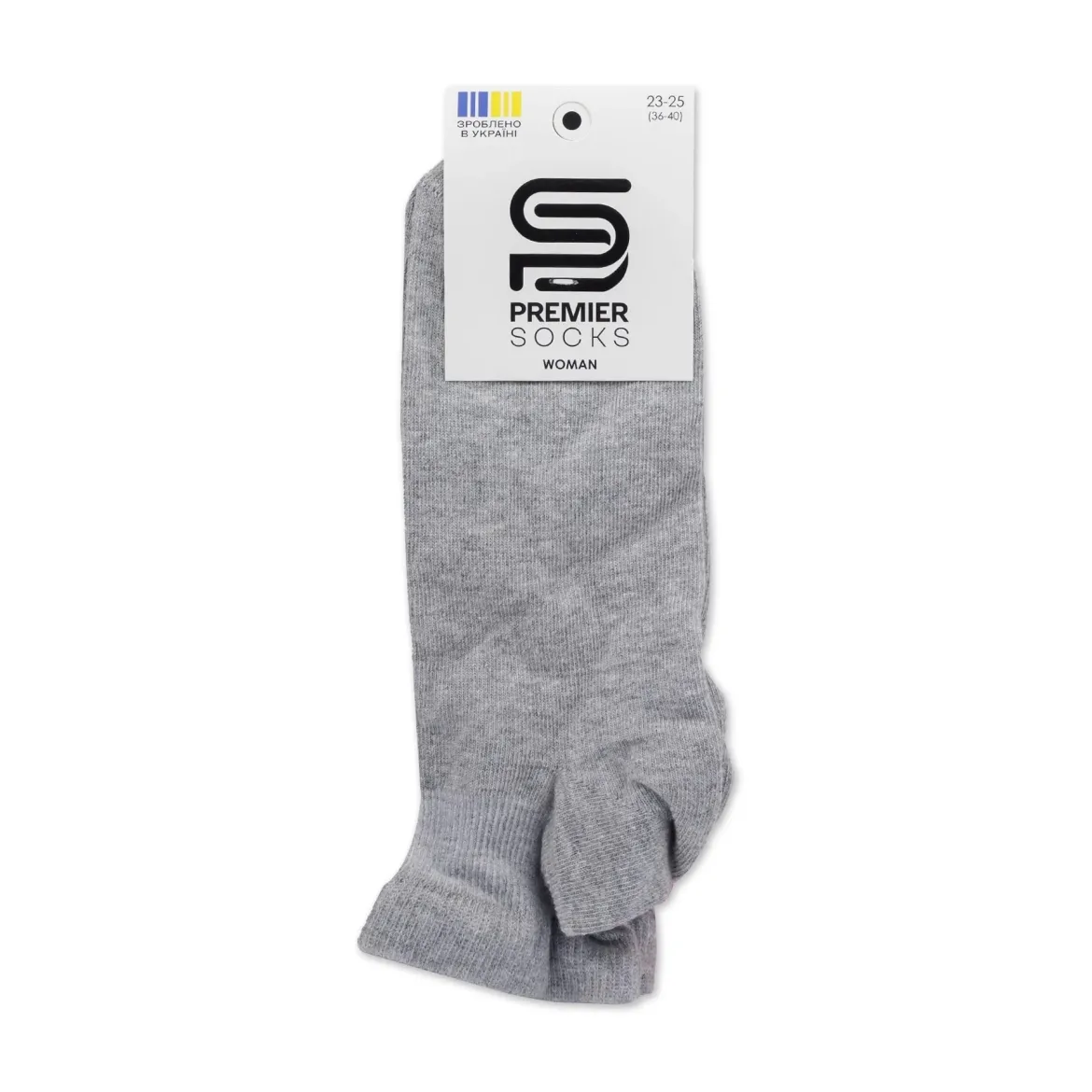 Premier Socks шкарпетки жіночі середні *14В35/2И св.сірі меланж р.23-25
