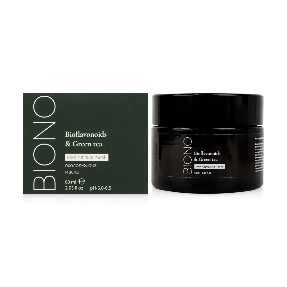Biono маска охолоджуюча Bioflavonoids &amp; Green tea 60мл