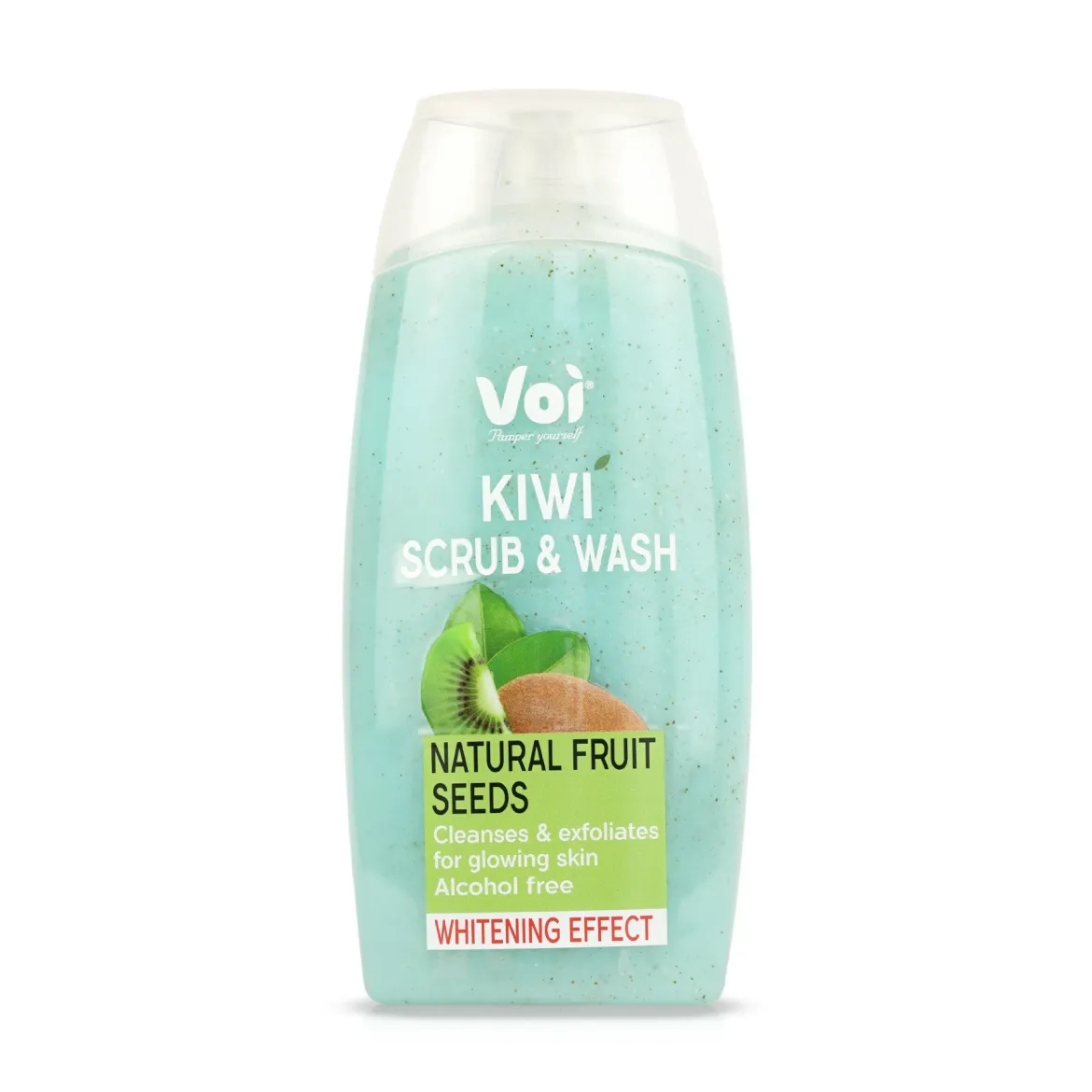 Voi Scrub &amp; Wash гель-скраб для душу Kiwi відбілюючий 400мл