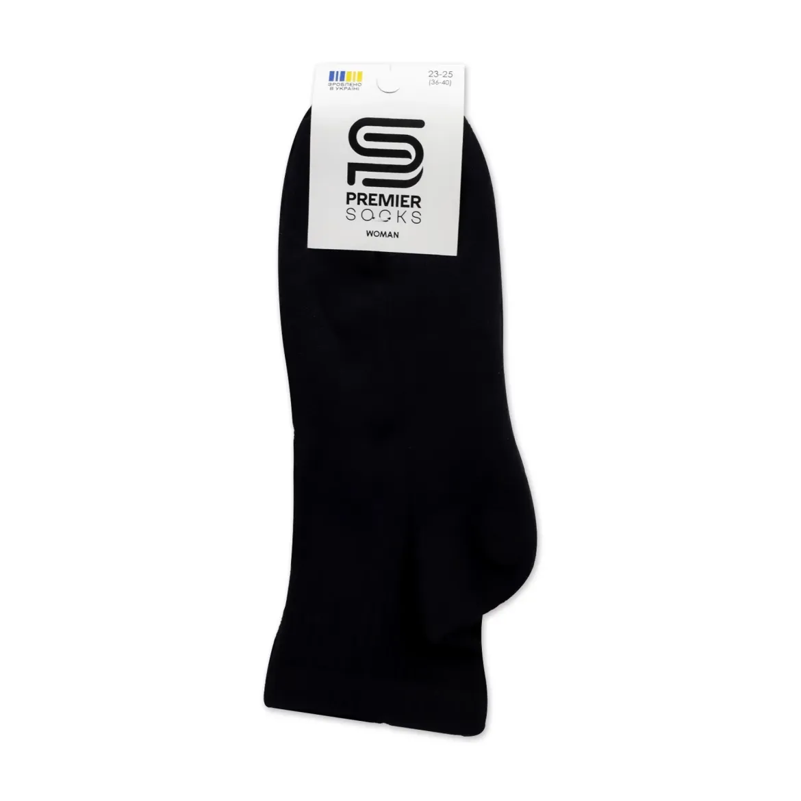 Premier Socks МС шкарпетки жіночі середні 14В35/22 махровий слід чорні р.23-25