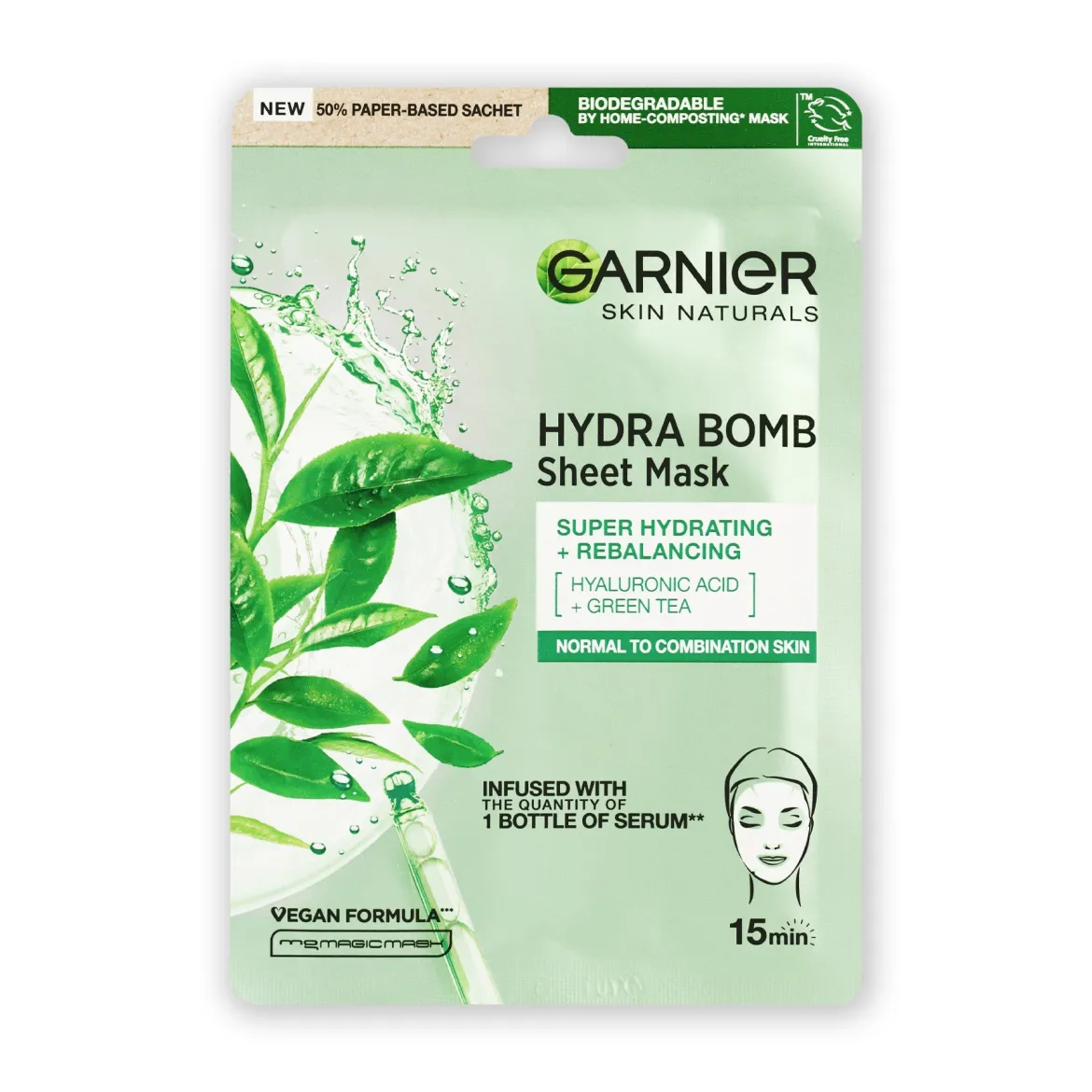 Garnier маска тканинна __зволоження+свіжість 32г