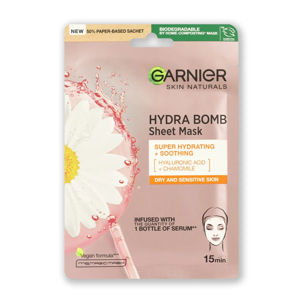 Garnier маска тканинна зволоження+комфорт 32г