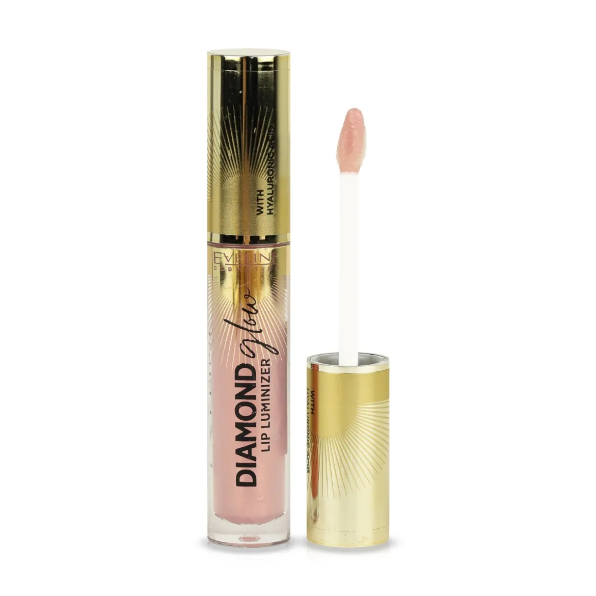 Eveline Cosmetics Diamond Glow блиск для губ з гіал. кислотою