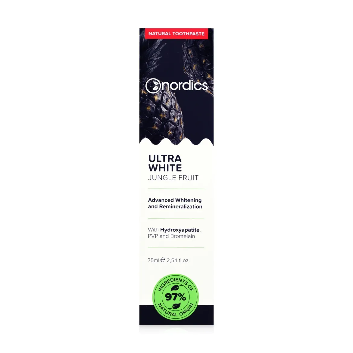 Nordics Organic зубна паста Ultra White Jungle Fruit Нов 75мл