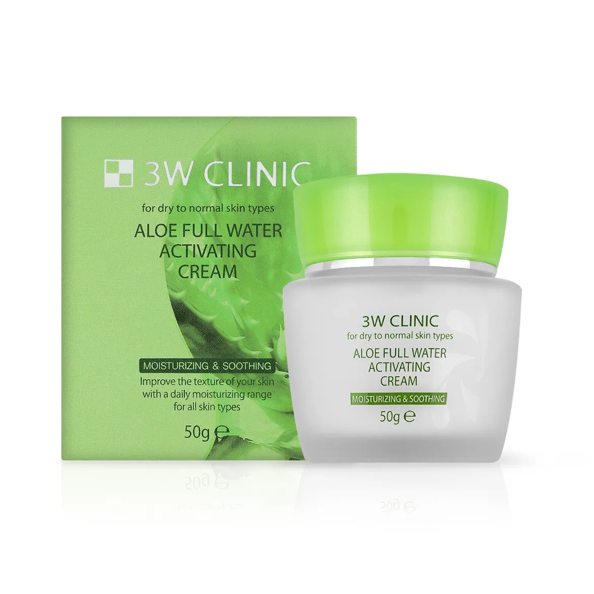 3W Clinic Aloe Full Water крем зволожуючий з екстрактом алое 50г