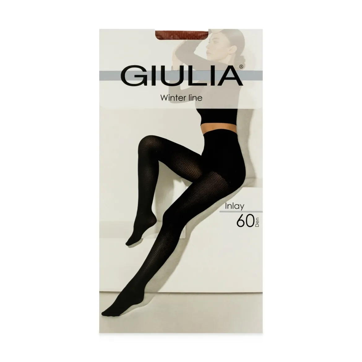 Giulia Inlay колготи 60 den bombay brown р.4