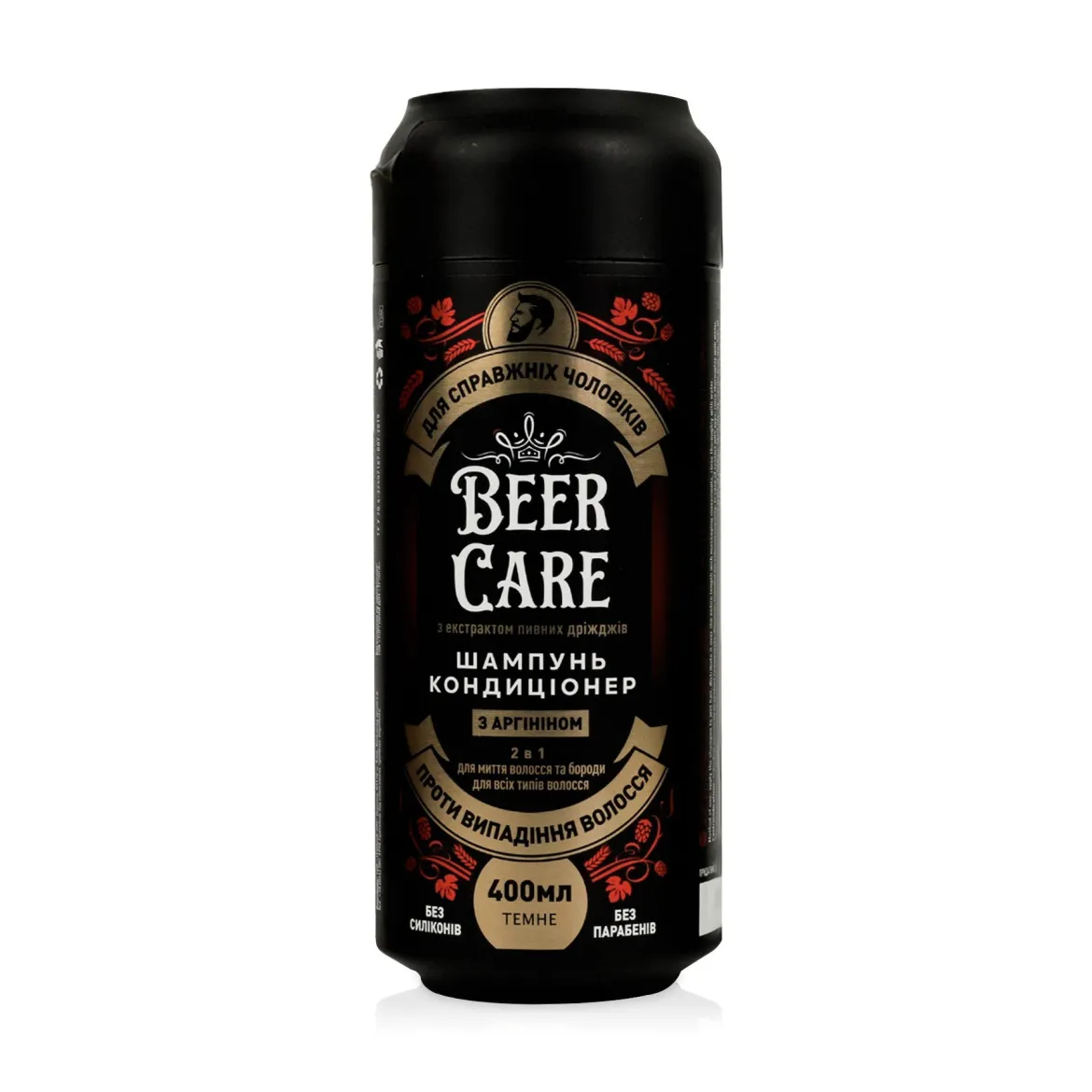 Beer Care шампунь-кондиціонер чоловічий з аргініном проти випадіння 400мл