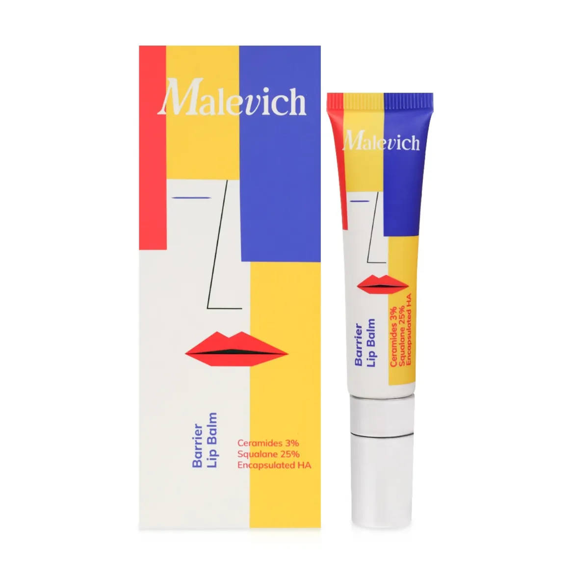 Malevich Lip Art бальзам для губ бар'єрний з церамідами прозорий червоний 15мл