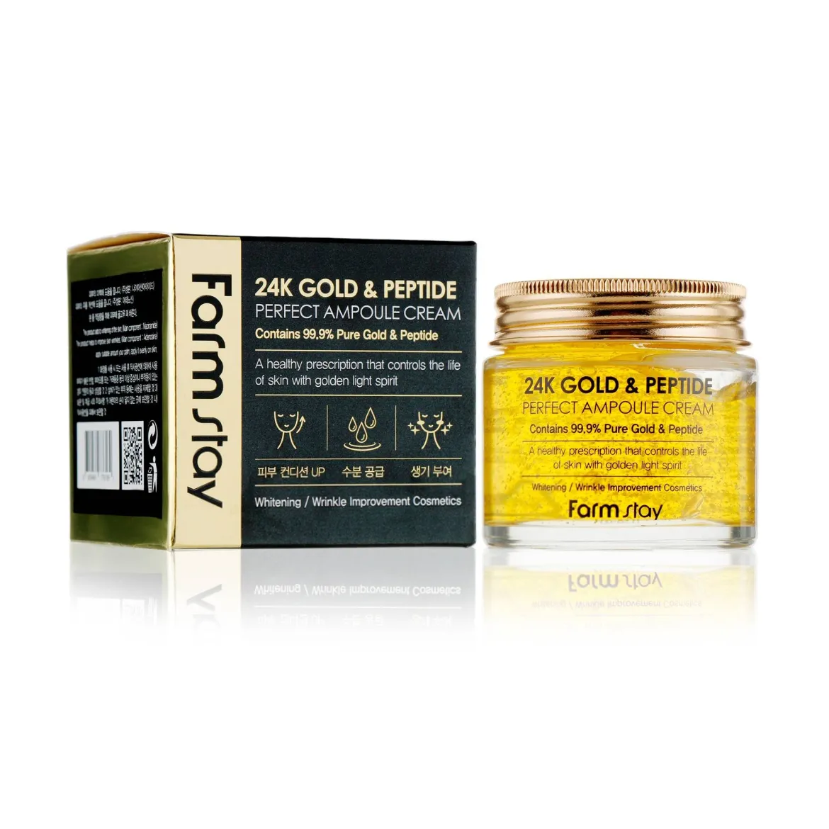 Farmstay 24k Gold Peptide крем ампульний антивіковий 80мл