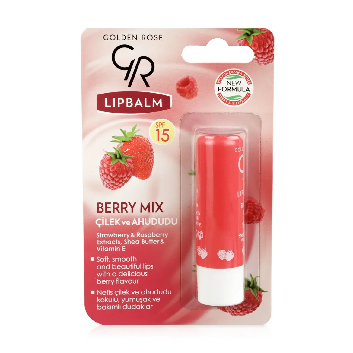 Golden Rose бальзам для губ* Berry Mix з відтінком SPF15 4.6г