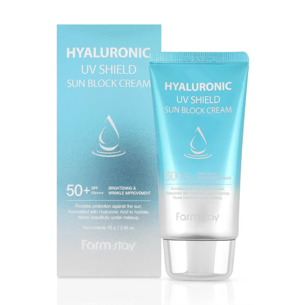 Farmstay сонцезахисний крем для обличчя з гіалуроновою кислотою SPF50 70г