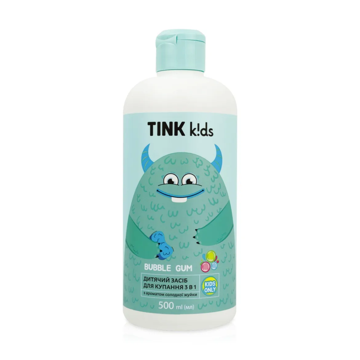 Tink kids дитячий засіб для купання 3 в 1 Bubble Gum Tink 500мл