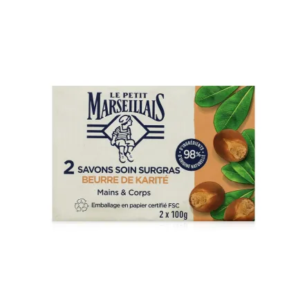 Le Petit Marseillais мило з олією ши* 100г 2 шт.