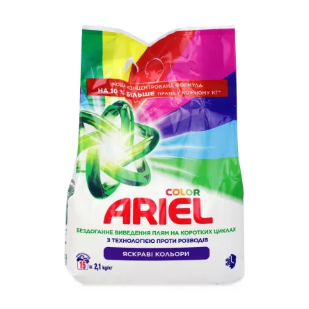 Ariel порошок для прання Аква-Пудра Колор 2.1кг
