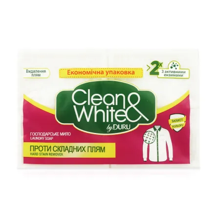 Duru Clean&White господарське мило від складних плям 120г 4 шт.