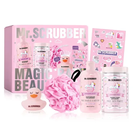 Mr. Scrubber Unicorn Dust набір дит. дитячий Papaya Fruit 680г