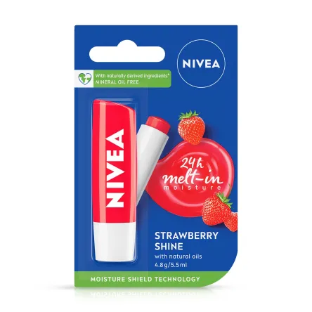 Nivea бальзам для губ* Strawberry Shine 4.8г