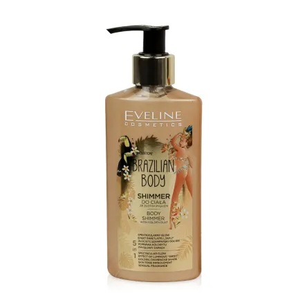 Eveline Cosmetics Brazilian Body шиммер для тіла з золотим пилом 150мл