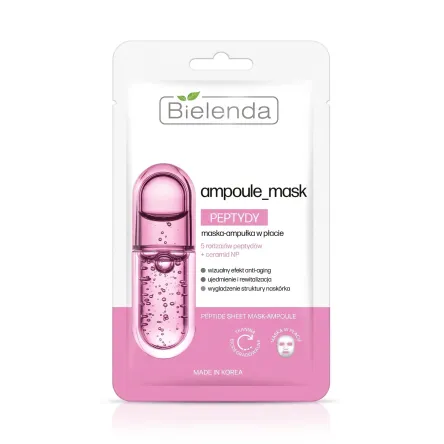 Bielenda AMPOULE маска тканинна пептиди