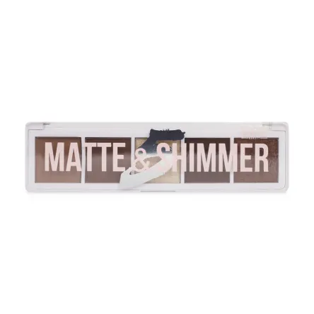 Bless Beauty Matte And Shimmer палітра тіней 01 Brown 9.8г