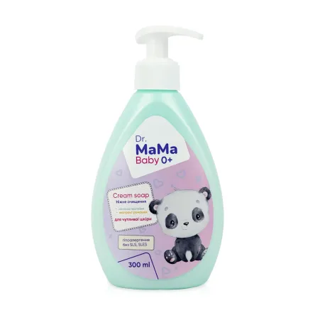 Dr.MaMa Baby 0+ для немовлят рідке мило -крем гіпоалергенний 300мл