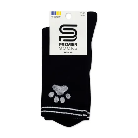 Premier Socks шкарпетки жіночі високі 15В35/1* лапка чорні р.23-25