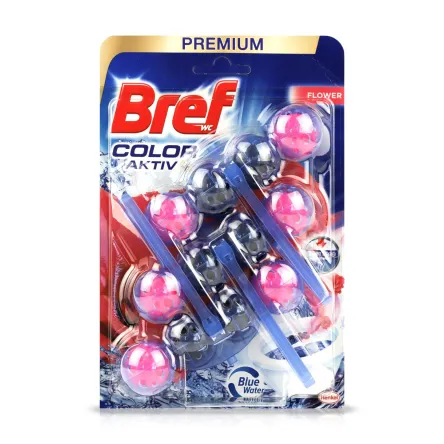 Bref блок для унітазу Color Active Flower 50г 3 шт.