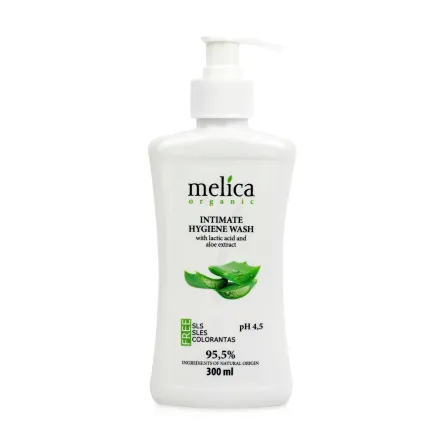 Melica Organic засіб для інтим.гігієни з молочною кислотою та алое* 300мл