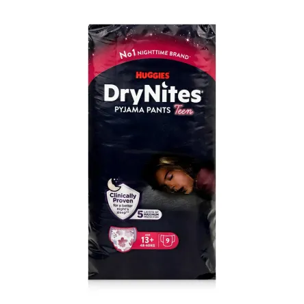 Huggies DryNites трусики дитячі 13+ років для дівч. 9 шт.