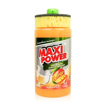 Maxi Power засіб для миття посуду Манго 1л