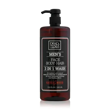 Dead Sea Collection гель для душу чоловічий 3в1 Sandalwood