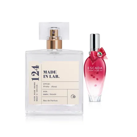Made in Lab парфумована вода для жінок 124 vs Escada Cherry in the Air 100мл