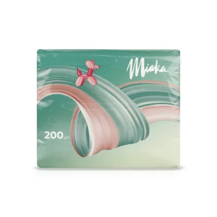 Miaka серветки косметичні в п/ет 200 шт.