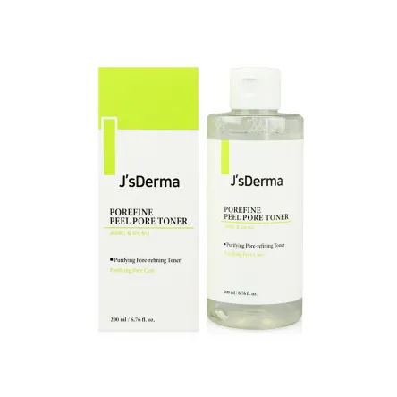 J's Derma Porefine Peel Pore тонер для очищення пор з AHA кислотою 200мл