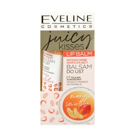 Eveline Cosmetics Juicy Kisses бальзам для губ інтенсивно зволожувальний Манго 12мл