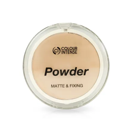 Colour Intense Matte And Fixing компактна пудра з дзеркальцем і спонжем