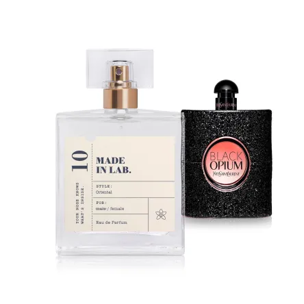 Made in Lab парфумована вода для жінок 010 vs Yves Saint Laurent Black Opium 100мл