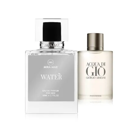 MiraMax парфумована вода для чоловіків Water vs Giorgio Armani Acqua di Gio Pour Homme 50мл