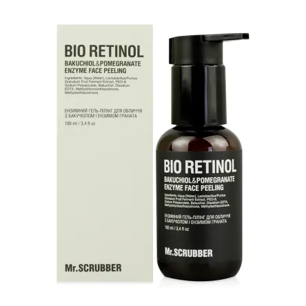 Mr. Scrubber Bio Retinol пілінг-гель з бакучіолом та ензимом граната 100мл