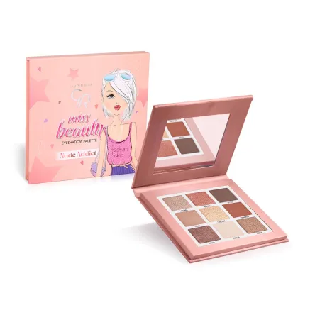 Golden Rose Miss Beauty палітра тіней 02 Nude Addict* 11.7г