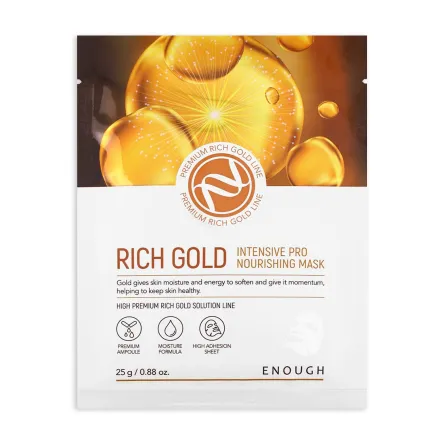 Enough маска тканинна живильна з золотом Rich Gold 25г