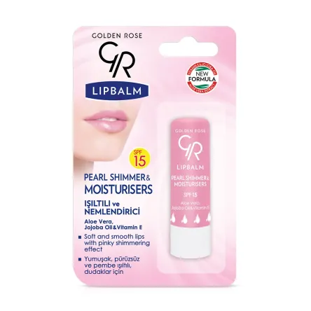 Golden Rose бальзам для губ* Pearl Shimmer & Moisturizers з відтінком SPF15 4.6г