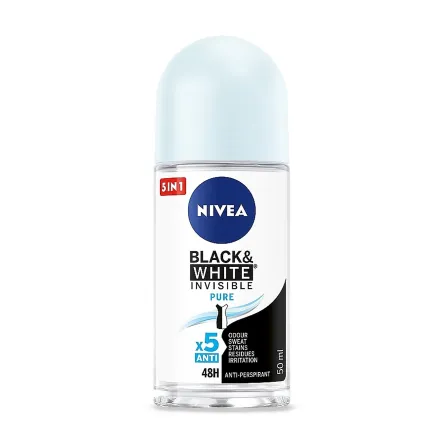 Nivea антиперспірант кульковий Black & White Pure 50мл