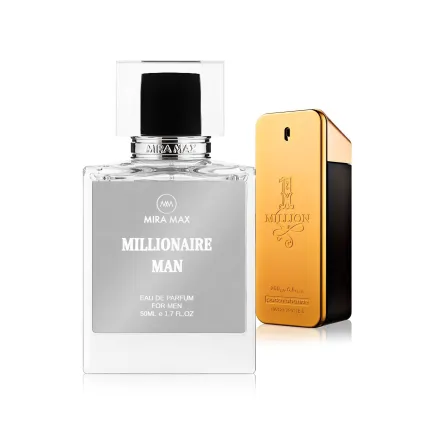 MiraMax парфумована вода для чоловіків Millionaire Man vs Paco Rabanne 1 Million 50мл