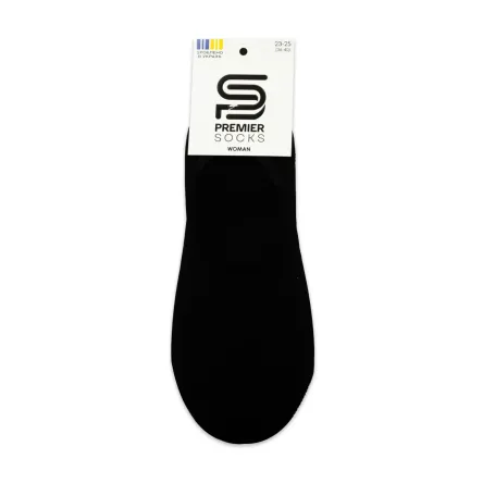 Premier Socks підслідники жіночі 14В35/8S* з силік.фіксаторами сітка ромб чорн р.23-25